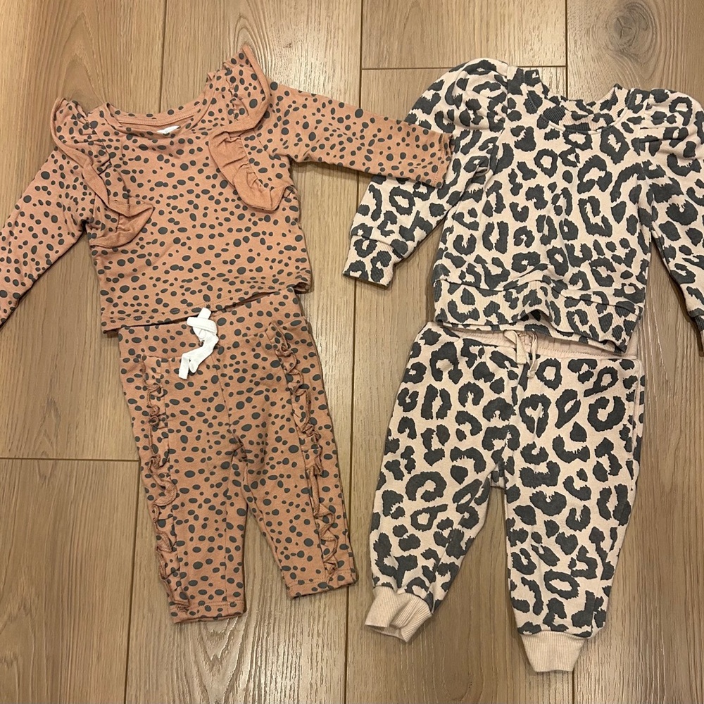 Leopard Print Kids Matching Set